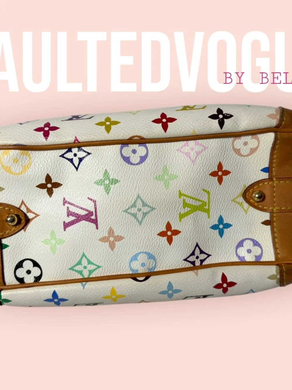 ✨ Louis Vuitton Lodge PM White Multicolore Murakami Hobo Bag ✨ - Picture 11 of 16